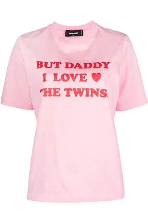 Dsquared2 Naiset T-paidat - Slogan-print cotton T-shirt