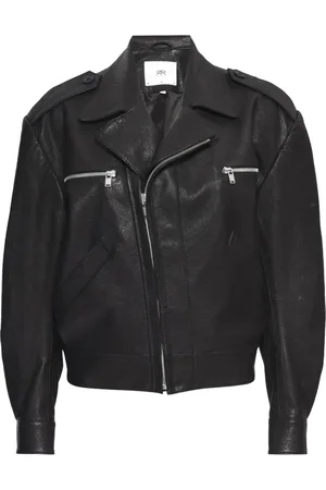 RTA Notched-lapels leather jacket