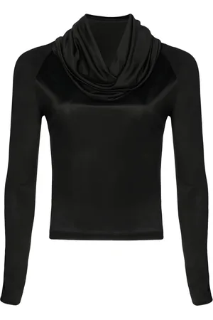 RTA Long-sleeve hooded jersey top