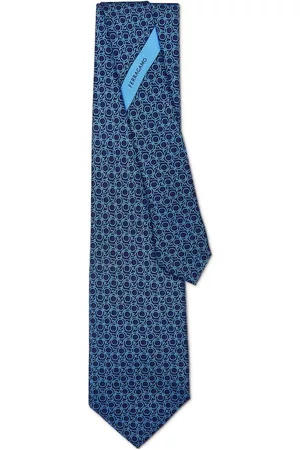 Salvatore Ferragamo Miehet Solmiot - Gancini-print silk tie