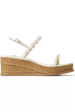 Jimmy Choo Naiset Sandaletit - Amatuus pearl-embellished 60mm wedge sandals