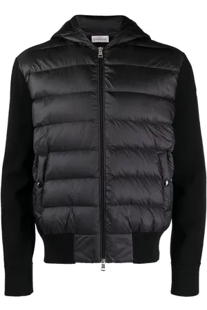 Moncler Miehet Fleecetakit - Logo-patch padded fleece jacket