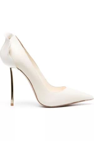 LE SILLA Naiset Avokkaat - Petalo 12mm ruffled-detail leather pumps