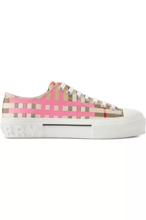 Burberry Naiset Loaferit - Check-print lace-up sneakers