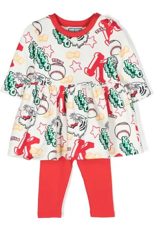 Kenzo Logo varsity-print dress set