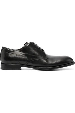 Dolce & Gabbana Vintage-finish calfskin Derby shoes