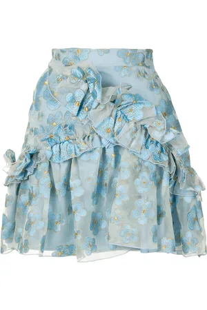 Macgraw Souffle ruffle trim mini skirt