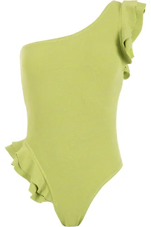 CLUBE BOSSA Ruffle-trimmed one-shoulder swimsuit