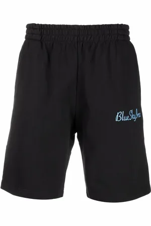 BLUE SKY INN Washed-print elasticated shorts