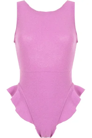 CLUBE BOSSA Goya ruffle trim swimsuit