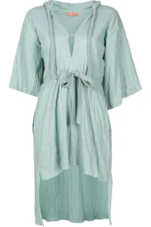 CLUBE BOSSA Okeefe hooed midi dress