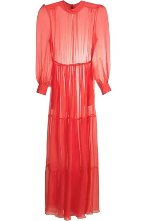 CLUBE BOSSA Bosco silk maxi dress