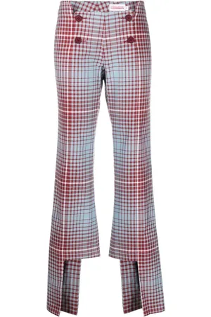 Charles Jeffrey Loverboy Panelled check-pattern trousers