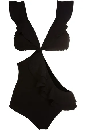 CLUBE BOSSA Ruffled cut-out swimsuit