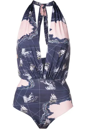 CLUBE BOSSA Deneuve graphic-print swimsuit