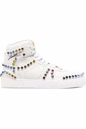 Philipp Plein Crystal-embellished high-top sneakers