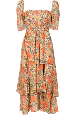 CLUBE BOSSA Zelza floral-print tiered dress