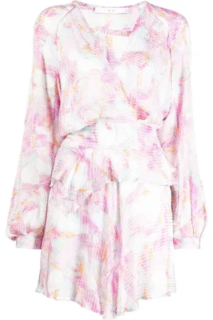 IRO Textured-finish floral-print dress