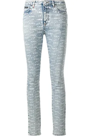 Philipp Plein Logo print skinny jeans