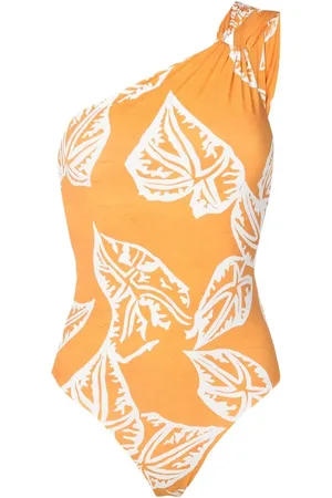 CLUBE BOSSA Asymmetric graphic-print swimsuit
