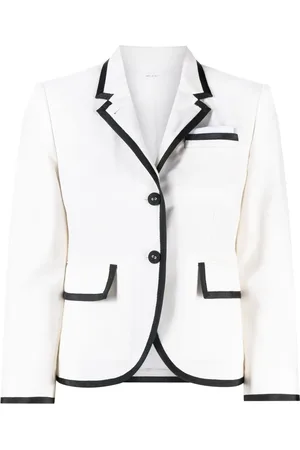Thom Browne Grosgrain ribbon-trim blazer