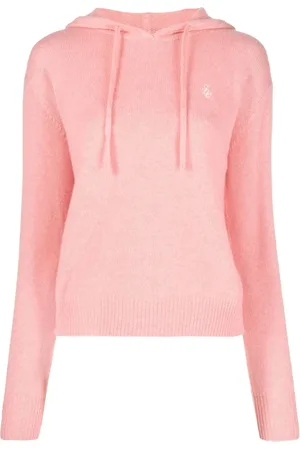 Sporty & Rich Logo-embroidered cashmere hoodie