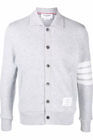 Thom Browne Waffle-knit 4-Bar cardigan