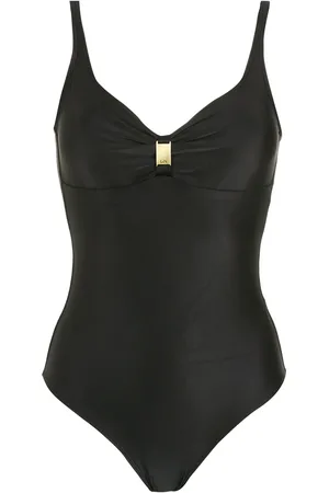 Lygia & Nanny Roberta logo-plaque swimsuit