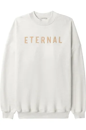 FEAR OF GOD Logo-print long-sleeved cotton sweatshirt
