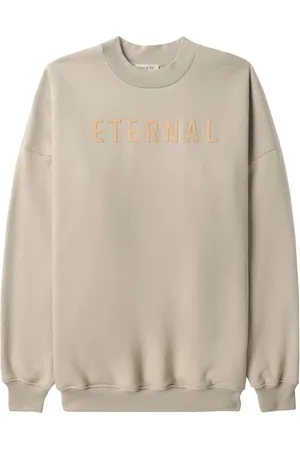 FEAR OF GOD Logo-embroidered long-sleeved cotton sweatshirt