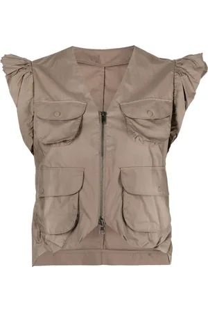 JNBY Ruffled-sleeve cotton blouse
