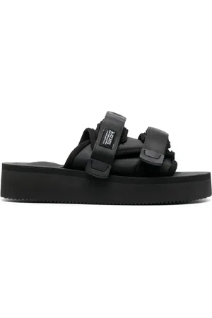 SUICOKE Logo-patch slip-on slides