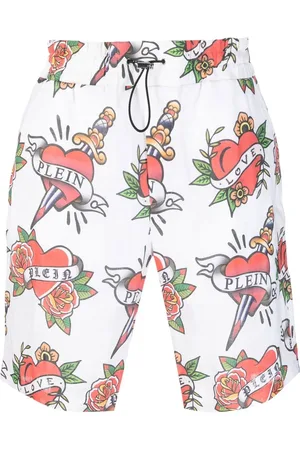 Philipp Plein Love linen shorts