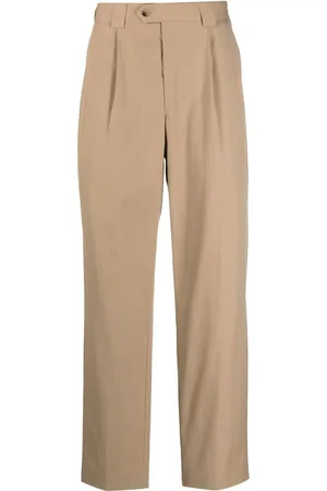 Paul Smith Pleat-detail cotton straight-leg trousers