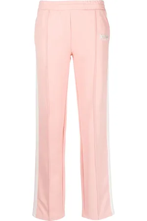 Sporty & Rich Logo-embroidered straight-leg track pants