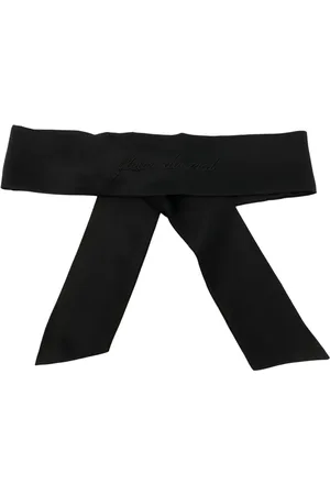 FLEUR DU MAL Embroidered-logo silk blindfold