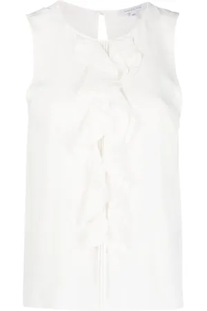 Tall Spot Organza Puff Sleeve Bodysuit