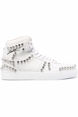 Philipp Plein Crystal-studded high-top sneakers