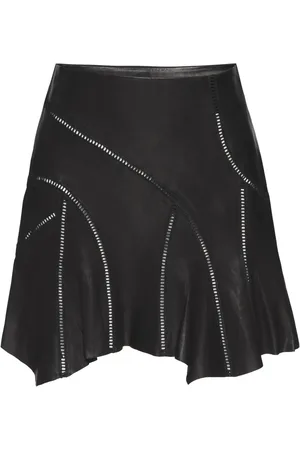RTA Asymmetrical leather skirt