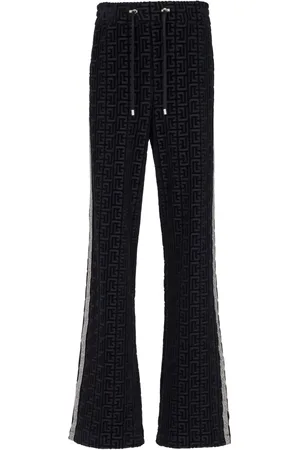 Balmain Side stripe straight trousers