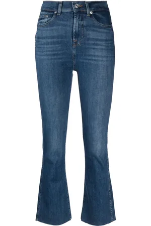 7 for all Mankind High-waisted cropped jeans