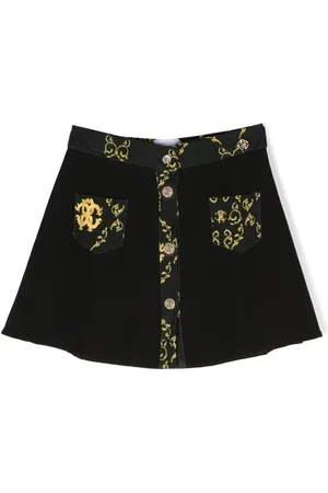 Roberto Cavalli Front-button fastening mini skirt