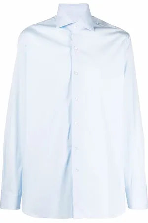 BARBA French collar long-sleeve cotton shirt