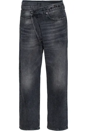 R13 Leyton crossover-front jeans