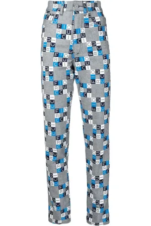 Fiorucci High-rise logo slim-fit jeans