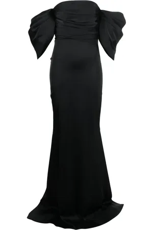 Ana Radu Off-shoulder ruched maxi dress