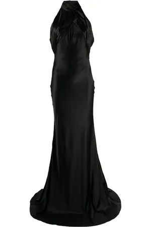 RACHEL GILBERT Audrey halterneck silk gown
