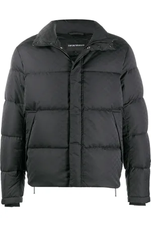 Emporio Armani Jacquard quilted puffer jacket