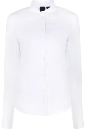 Pinko Pointed-collar stretch-cotton shirt