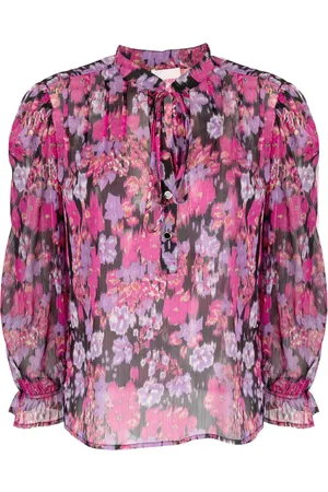 Liu Jo Floral-print tie-neck blouse